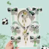 WPDCHA000233 Chinese Vintage Style Cute Panda Hair Clip Headband for Girls