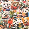 WPDCSK000276-01 Comic Panda Daily Doodle Sticker Cartoon Sticker 55 Pieces Set
