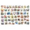 WPDCSK000276-04 Comic Panda Daily Doodle Sticker Cartoon Sticker 55 Pieces Set
