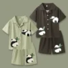 WPCTPM000220-0229-01 Couple's Pajama Cute Panda Short-Sleeve Set