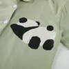 WPCTPM000220-0229-02 Couple's Summer Pajama Cute Panda Cotton Short-Sleeve Set