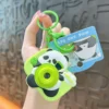 WPDCCM000090 Creative Cartoon Panda Camera Shaped Projector Keychain Green