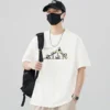 Panda on a Slide Pattern Men's T-Shirt