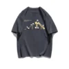 WPCTTS000511 Panda on a Slide Pattern Men's T-Shirt Grey