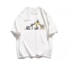 WPCTTS000496 Creative Cute Panda on a Slide Pattern Men's Short-Sleeve T-Shirt