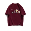 WPCTTS000501 Creative Cute Panda on a Slide Pattern Men's Short-Sleeve T-Shirt