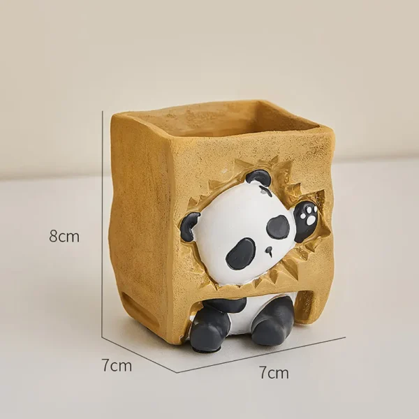 Creative Cute Panda Pen Holder Storage Box Desk Decor