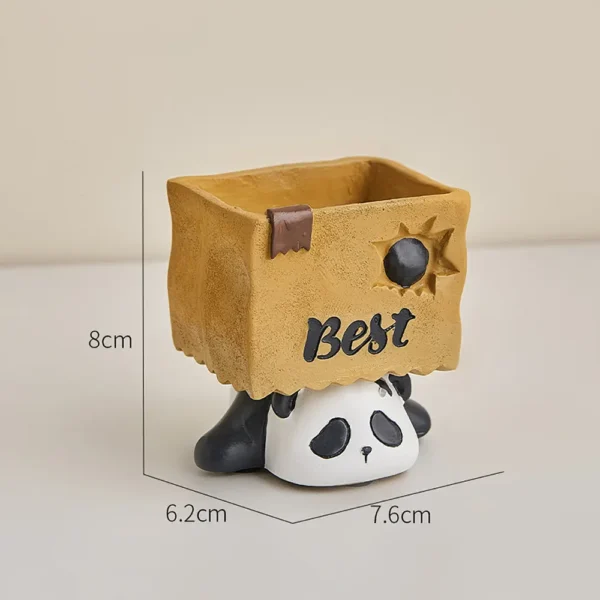 Creative Cute Panda Pen Holder Storage Box Desk Decor