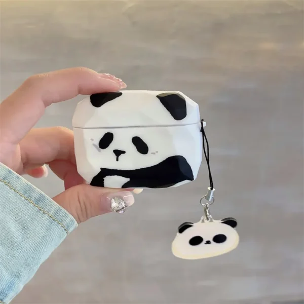 Creative Irregular Panda Pattern Apple AirPods Protective Case