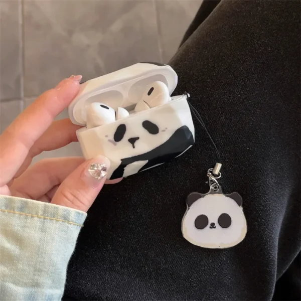 Creative Irregular Panda Pattern Apple AirPods Protective Case