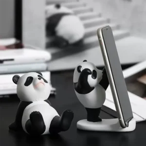 Creative Panda Desktop Phone Stand Cute Decorative Ornament