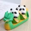 WPDTOM000050-03 Creative Panda Dragon Boat Figurine Desktop Model Decoration