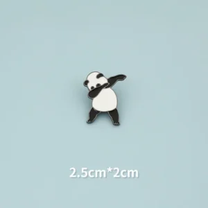 WPDCBR000190 Creative Panda Hua Hua Brooch Cute Badge Cartoon Accessory