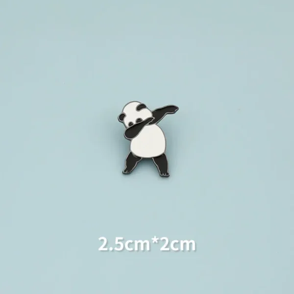 WPDCBR000190 Creative Panda Hua Hua Brooch Cute Badge Cartoon Accessory