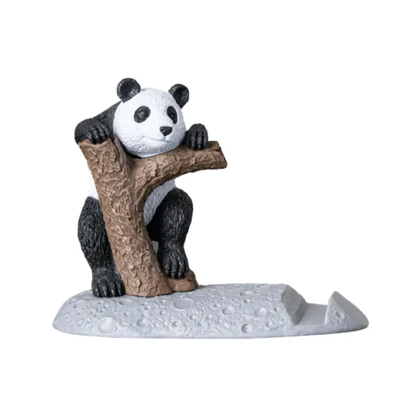 WPASPH000330-04 Creative Panda on the Moon Phone Stand Desk Decor Ornament