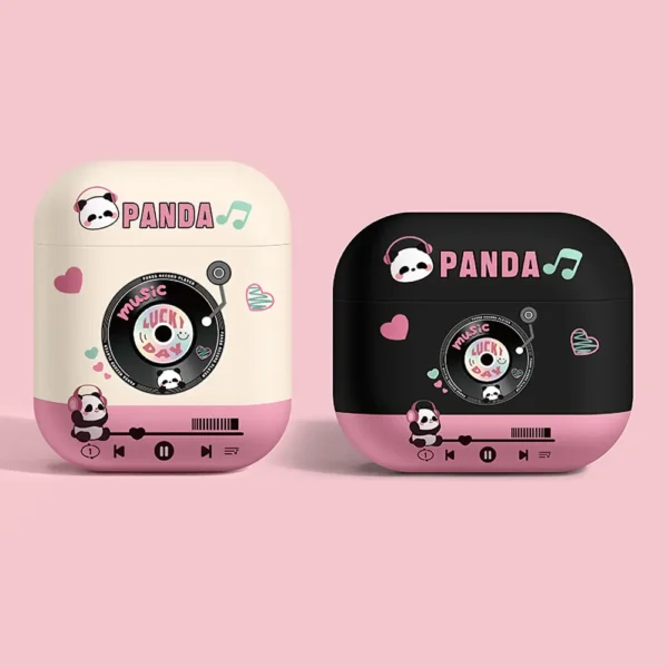 WPASEC000233-0240-01 Creative Panda Record Player Apple AirPods Protective Case