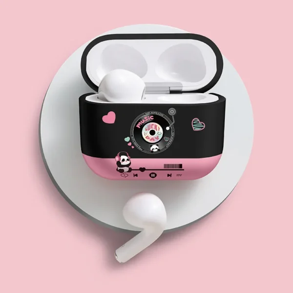 WPASEC000233-0240-03 Creative Panda Record Player Apple AirPods Protective Case