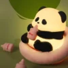 WPLSLM000340-02 Cute Baby Panda Bedroom Night Light Bedside Lamp Desk Decor