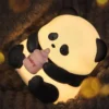 WPLSLM000340-04 Cute Baby Panda Bedroom Night Light Bedside Lamp Desk Decor