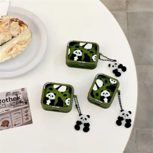 WPASEC000218-0220-01 Cute Bamboo-Eating Panda Apple AirPods Soft Case