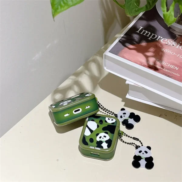 Cute Bamboo-Eating Panda Apple AirPods Soft Case
