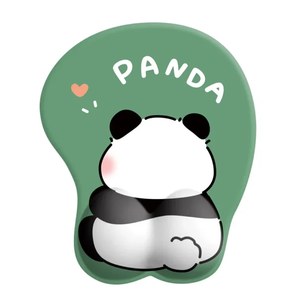 WPASMP000048 Cute Big Butt Panda Mouse Pad Wrist Rest Soft Keyboard Pad