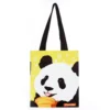 WPBGST000041 Cute Cartoon Panda Canvas Shoulder Bag Large Capacity Tote
