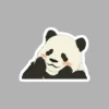 WPDCSK000268-0269-01 Cute Cartoon Panda Daydreaming Sticker Car Laptop Decal