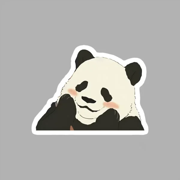 WPDCSK000268-0269-01 Cute Cartoon Panda Daydreaming Sticker Car Laptop Decal