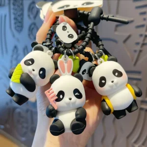 WPDCCM000110-0113-01 Cute Cartoon Panda Keychain Pendant Creative Small Gift Charm