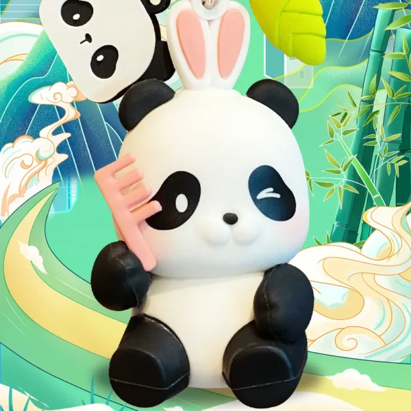 WPDCCM000110-0113-02 Cute Cartoon Panda Keychain Pendant Creative Small Gift Charm