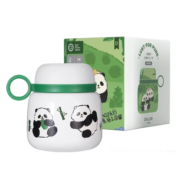 WPLSCPTM0155 Various Cute Cartoon Panda Pattern Insulated Cup Thermos Bottle