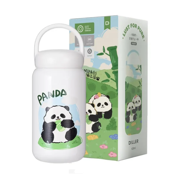 WPLSCPTM0156 Various Cute Cartoon Panda Pattern Insulated Cup Thermos Bottle