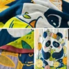 WPCTTW000187-02 Cute Cartoon Panda Print Oversized Bath Towel