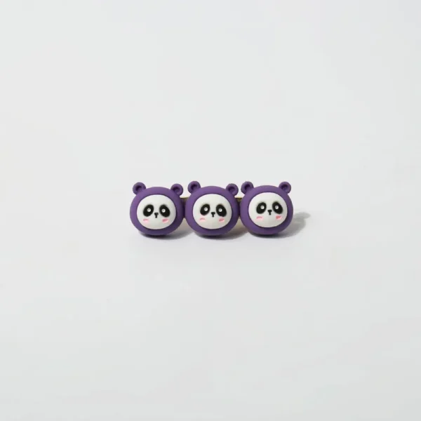 WPDCHA000223 Cute Cartoon Panda Simple Hair Clip Hair Accessory Bangs Clip