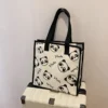 WPBGST000020 Cute Giant Panda Print Simple Large Capacity Tote Shoulder Bag