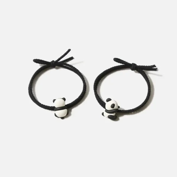 WPDCHA000216 Cute Little Panda Hair Tie Simple Versatile Hair Band