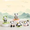 WPDTOM000053-0057 Cute Lotus Leaf Panda Ornament Desk Decor Phone Stand