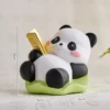 WPDTOM000053 Cute Lotus Leaf Panda Ornament Desk Decor Phone Stand