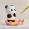 WPDTOM000054 Cute Lotus Leaf Panda Ornament Desk Decor Phone Stand