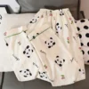 WPCTPM000257-0260-05 Cute Panda and Floral Pajamas Women's Loungewear Set