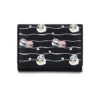 WPBGWC000196 Cute Panda and Food Mini Wallet Short Card Holder Coin Purse Black