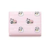 WPBGWC000192 Cute Panda and Food Mini Wallet Short Card Holder Coin Purse Pink