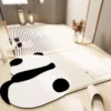 WPHHCR000167-0169-03 Cute Panda Bathroom Mat Absorbent Quick-Dry Non-Slip Foot Mat