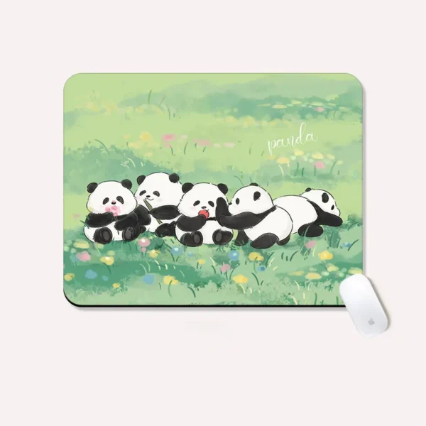 WPASMP000077 Cute Panda Cartoon Mouse Pad Non-Slip and Durable Desk Mat