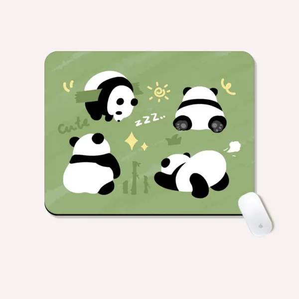 WPASMP000081 Cute Panda Cartoon Mouse Pad Non-Slip and Durable Desk Mat