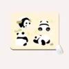 WPASMP000082 Cute Panda Cartoon Mouse Pad Non-Slip and Durable Desk Mat