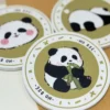 WPLSCS000323-0329-02 Cute Panda Ceramic Coaster Non-Slip Cork Premium Gift