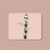 Cute Panda Climbing Bamboo Small Leather Texture Mouse Pad