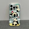 Cute Panda Daily Pattern Apple iPhone Protective Case
